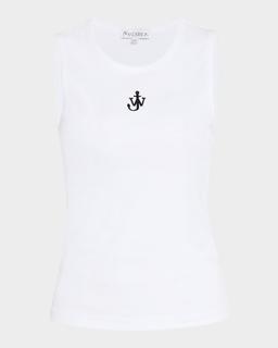 Anchor Embroidered Tank Top