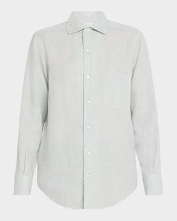 Andre Button Down Linen Solaire Shirt