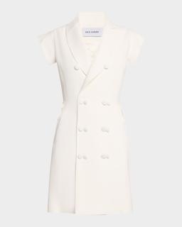 Double-Breasted Tuxedo Dress