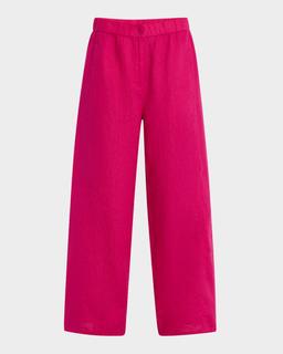 Wide-Leg Organic Linen Pants