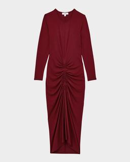 Ginny Ruched Bodycon Midi Dress