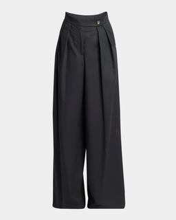 Pamplona Pleated Wide Leg Pants
