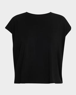 Crewneck Stretch Jersey Top