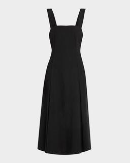 Sleeveless Linen-Blend Cami Dress