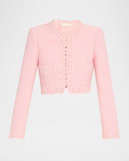 Leilana Lace-Trim Jacket
