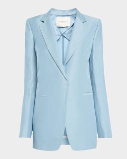 Elongated Pick Stitch Blazer