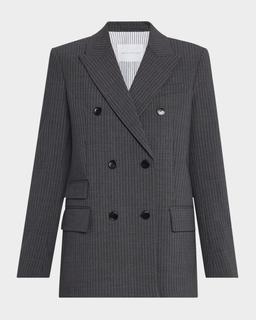Billiet Pinstripe Double-Breasted Blazer