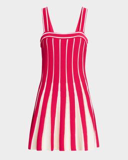 Eloise Striped Knit Mini Dress
