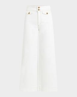 The Ellia Wide-Leg Ankle Jeans