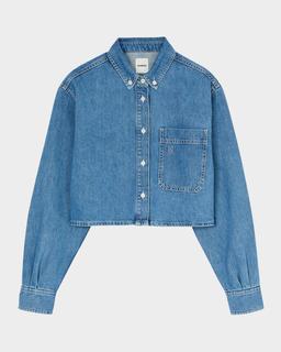 Hiro Denim Button-Front Shirt