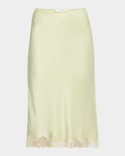 Irene Silk Slip Skirt