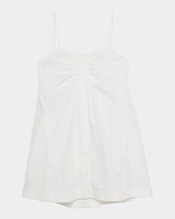 Kendall Sleeveless Button-Front Mini Dress