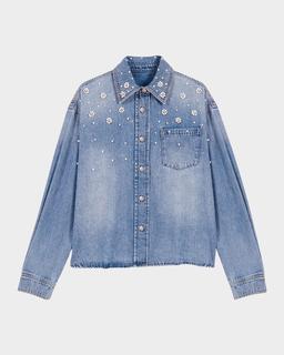 Beaded Denim Shirt