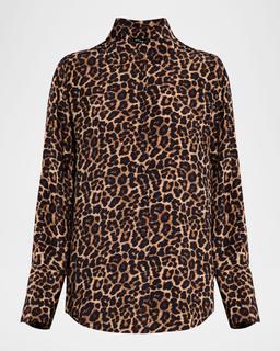 Bridget Leopard Georgette Blouse