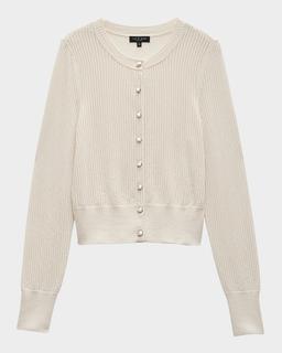 Molly Pointelle Knit Cardigan