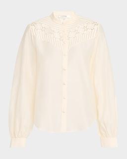 The Crochet Inset Blouse
