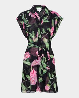 Lora Belted Mini Shirtdress