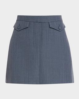 Jamison Wool Melange Mini Skirt