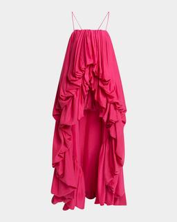 Sleeveless High-Low Balloon Jumpsuit