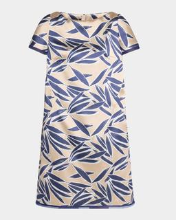 Safari Jacquard A-Line Dress