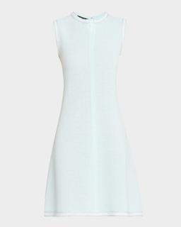 Modern-Fit Sleeveless Tweed Knit Dress