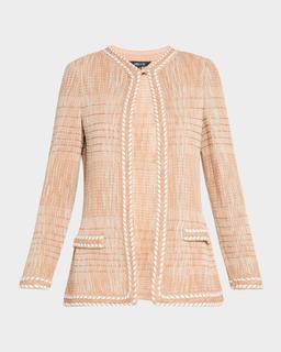 Heritage-Fit Whipstitch Melange Knit Jacket