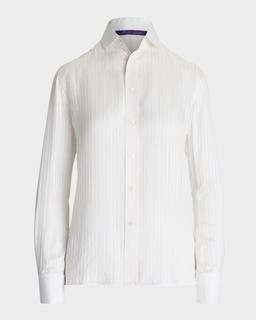 Cormac Stripe Tonal Jacquard Shirt