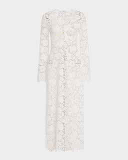 Lido Long-Sleeve Lace Dress