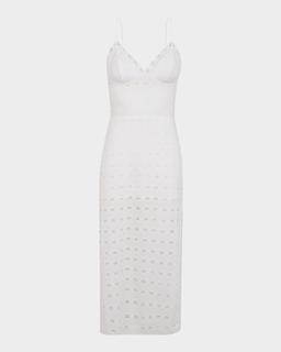 Eyelet Raya Midi Dress