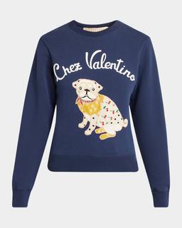Embroidered Cotton Jersey Sweatshirt