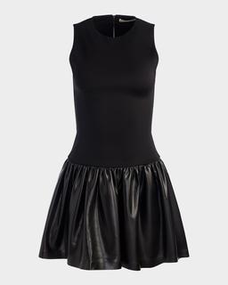 Ella Combo Drop-Waist Mini Dress