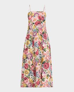 Eugenie Floral Midi Dress