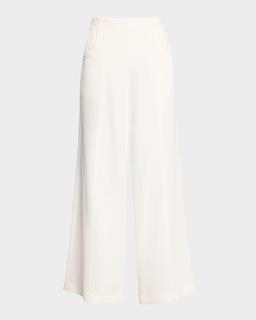 Dees Wide-Leg Linen-Blend Trousers