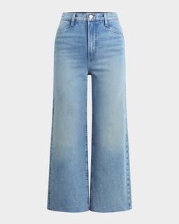 The Mischa Super High-Rise Wide Cropped Jeans