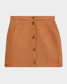 Gipsy Moth Appaloosa Button-Front Mini Skirt