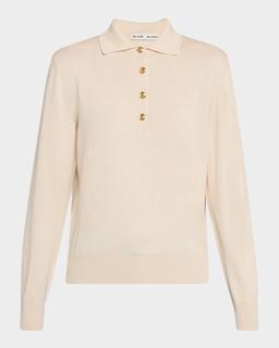 Alegria Long-Sleeve Polo Sweater