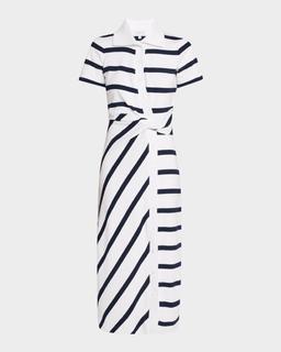 Ellicot Stripe Short-Sleeve Shirtdress