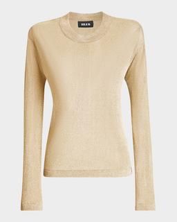 Hana Metallic Knit Top