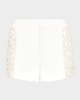 Erica Floral Crochet Shorts