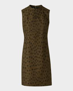Francois Hardy Brushed Techno Gabardine Mini Dress