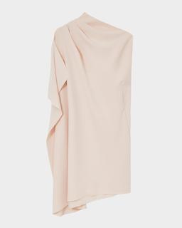 Ellery Draped High-Low Shift Dress
