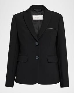 Single-Breasted Punto Luce Blazer
