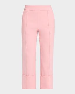Toni Straight-Leg Crop Cuffed Pants