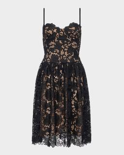 Flyn Wire-Cup Midi Dress