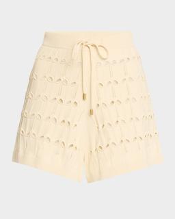 Rhiannon Pointelle Drawstring Shorts