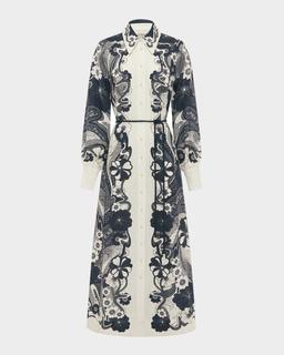 Mickey Maxi Linen Shirtdress