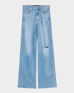 Kasey Mid-Rise Wide-Leg Jeans