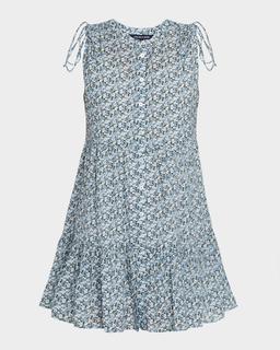 Yulianna Floral Tiered Button-Front Mini Dress