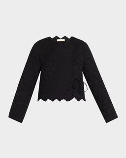 Zofia Quilted Tie Jacket