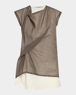 Inawa Draped Layered Sleeveless Top